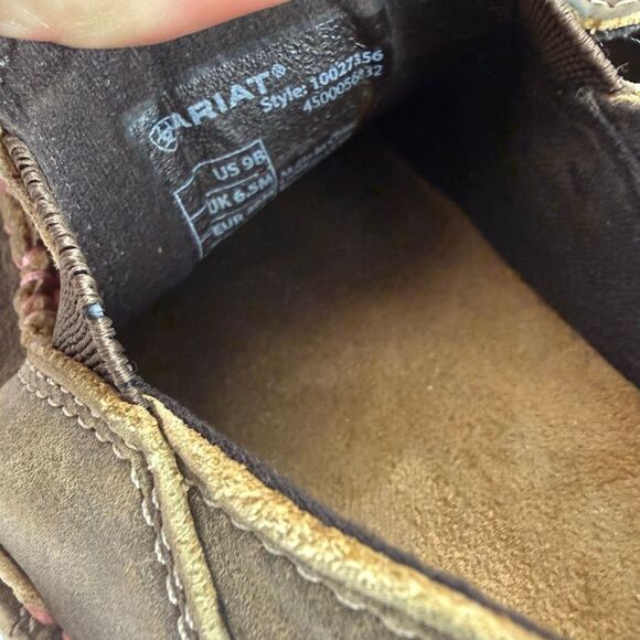 Ariat Cruiser Moccasins Brown Leather Size 9B Medium Width - Picture 14 of 16